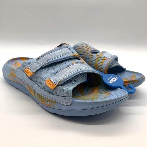 Hoka Ora Luxe Slide Sandals Mens Size 14 Summer Song Yellow Recovery 1134150 main image 3
